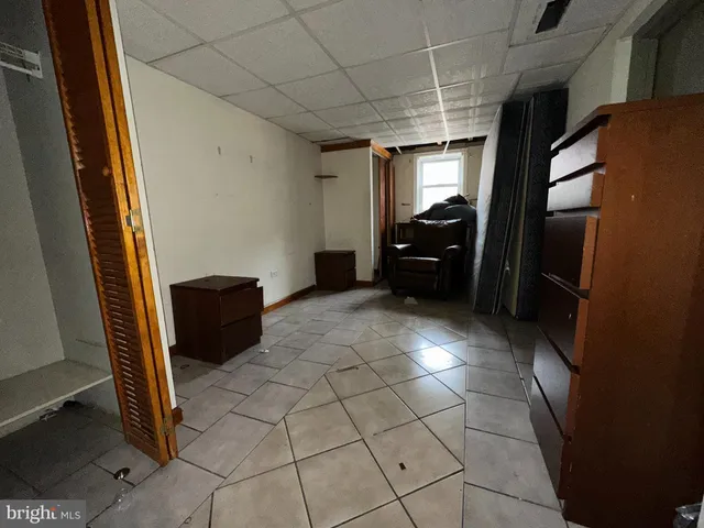 a room with furniture