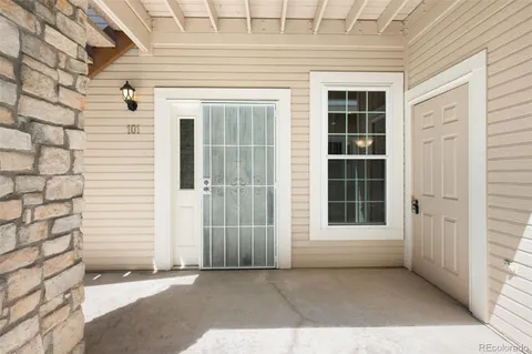 a view of front door with outdoor space