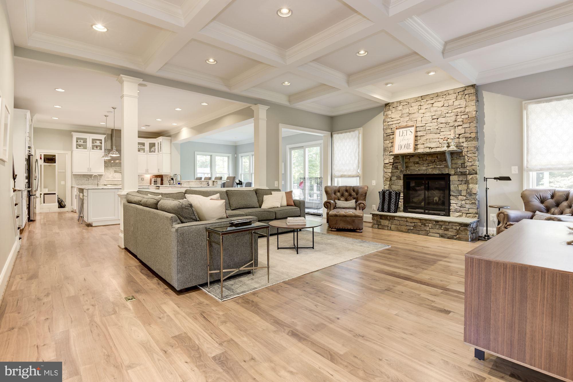 11645 Pine Tree Drive Fairfax, VA 22033 - Photo 11 of 48 a living room with furniture wooden floor and a fireplace