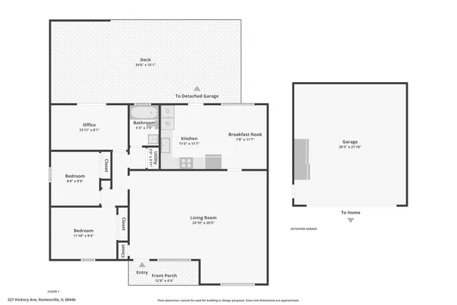 $329,900 | 327 Hickory Avenue, Romeoville, IL 60446