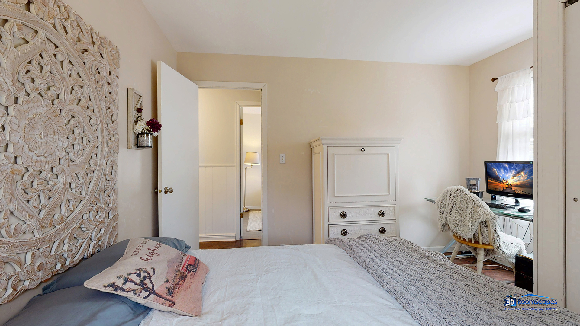 420 Raupp Boulevard Buffalo Grove, IL 60089 - Photo 14 of 41 a bedroom with a bed and wooden floor