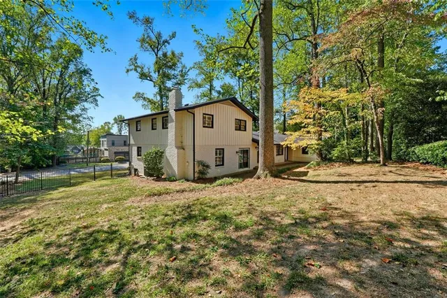 a house view with a outdoor space