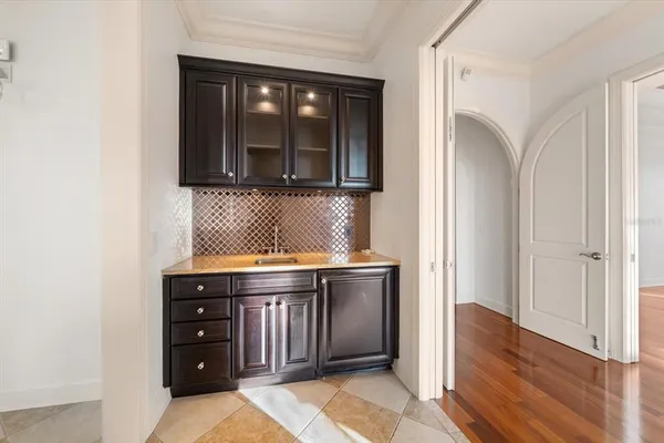 a outdoor living space with patio furniture and garden view