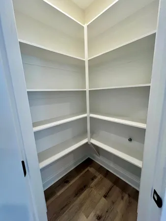 a refrigerator in a kitchen