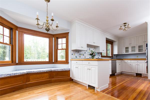 281 Glen Road Weston, MA 02493 - Photo 2 of 18 a large white kitchen with a large window