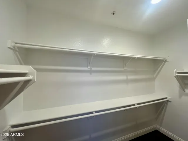a close view of closet