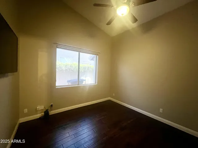 a view of a livingroom with a window