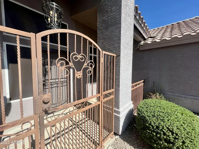 a front view of a house