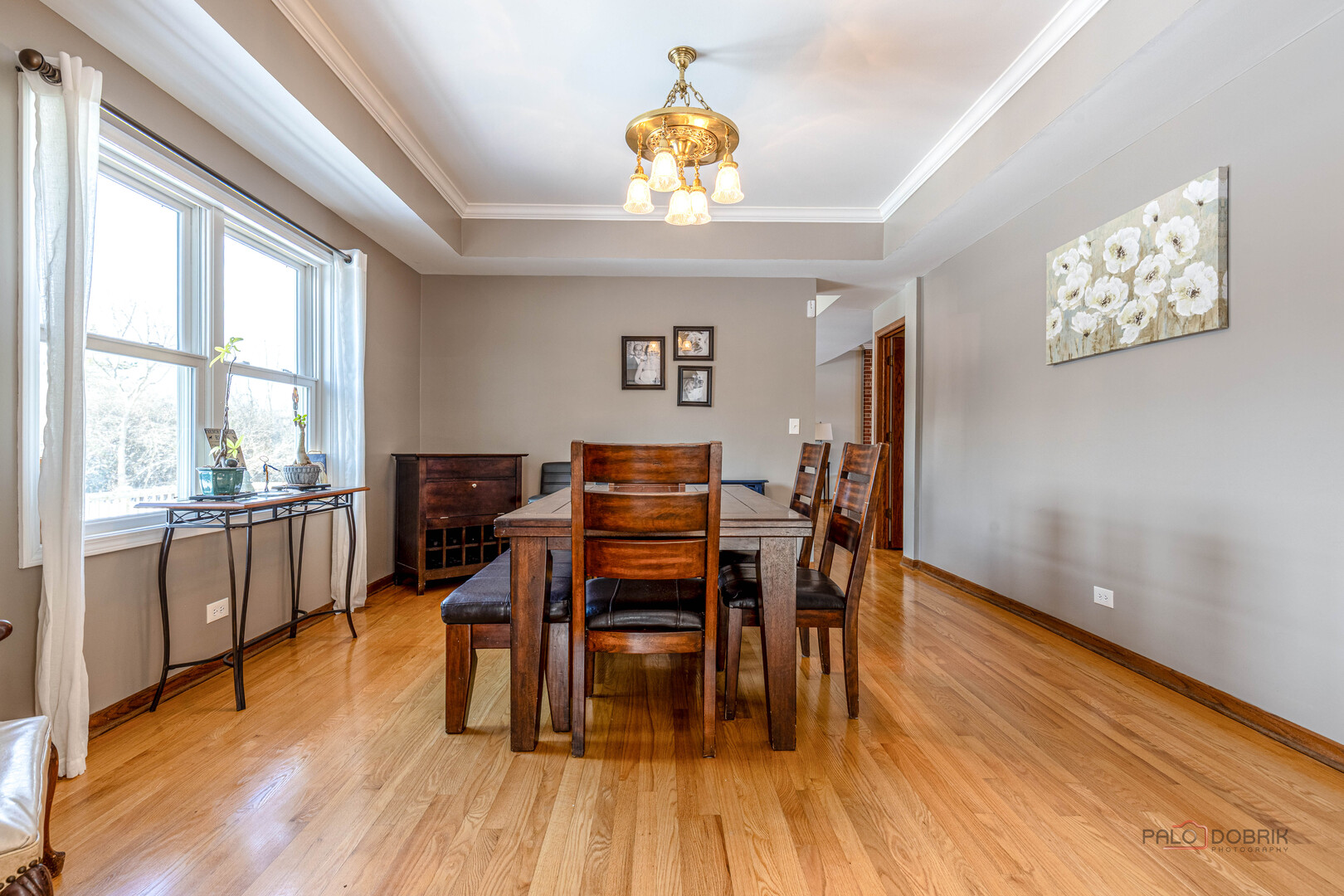 25900 North St Marys Road Libertyville, IL 60048 - Photo 13 of 56 a view of a dining room with furniture window and wooden floor