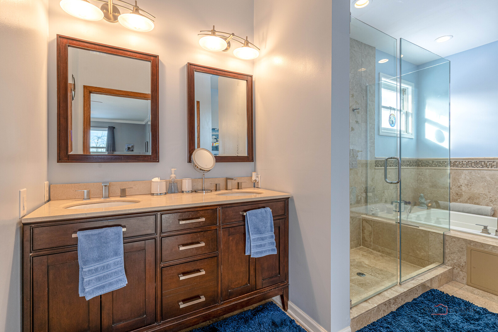 25900 North St Marys Road Libertyville, IL 60048 - Photo 26 of 56 a bathroom with a double vanity sink mirror and double