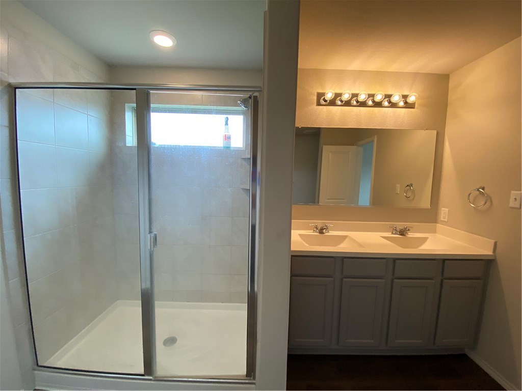 21700 Urraca Lane Pflugerville, TX 78660 - Photo 29 of 40 a bathroom with a sink and a mirror
