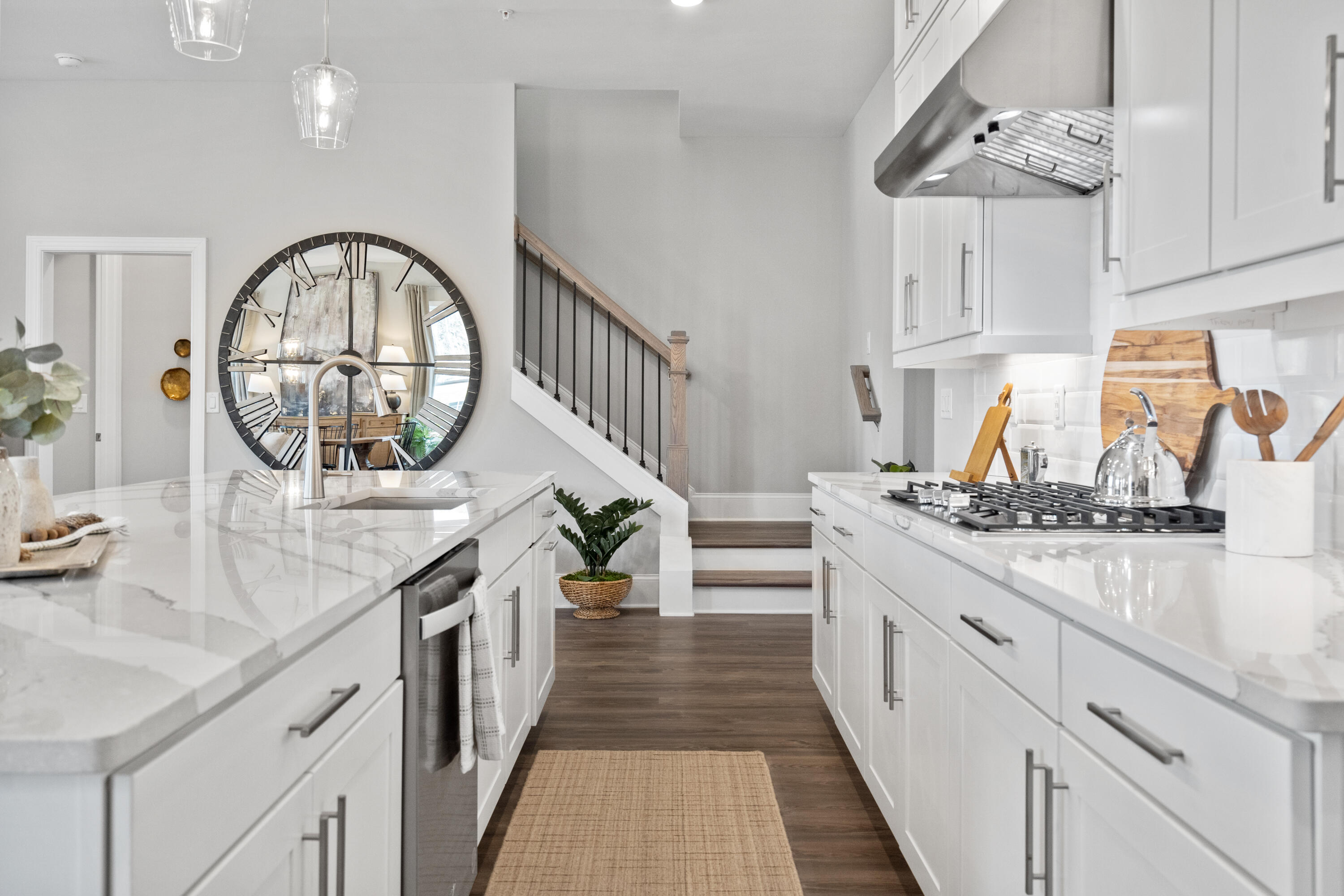310 Channel Shl Drive, Unit LOT 13 Santa Rosa Beach, FL 32459 - Photo 26 of 77 a kitchen with cabinets a sink and a stove with wooden floor