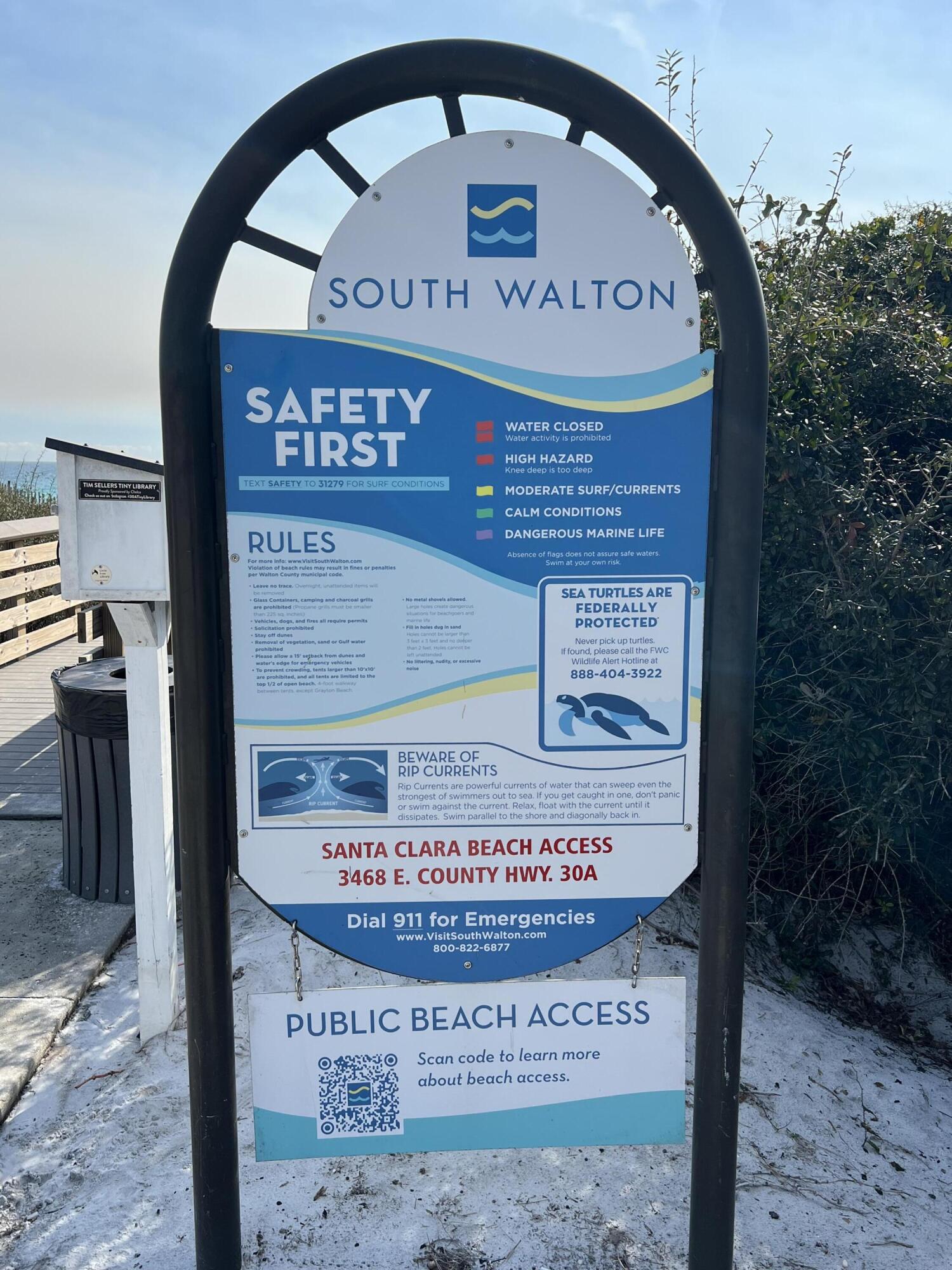 310 Channel Shl Drive, Unit LOT 13 Santa Rosa Beach, FL 32459 - Photo 75 of 77 a sign on the wall of the building