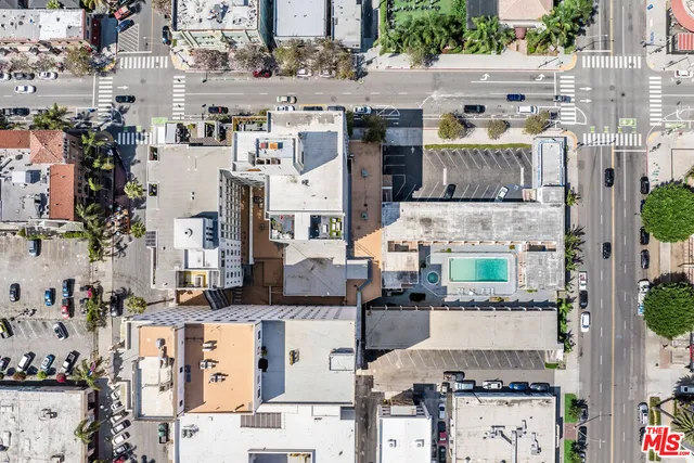 a view of a city with tall buildings