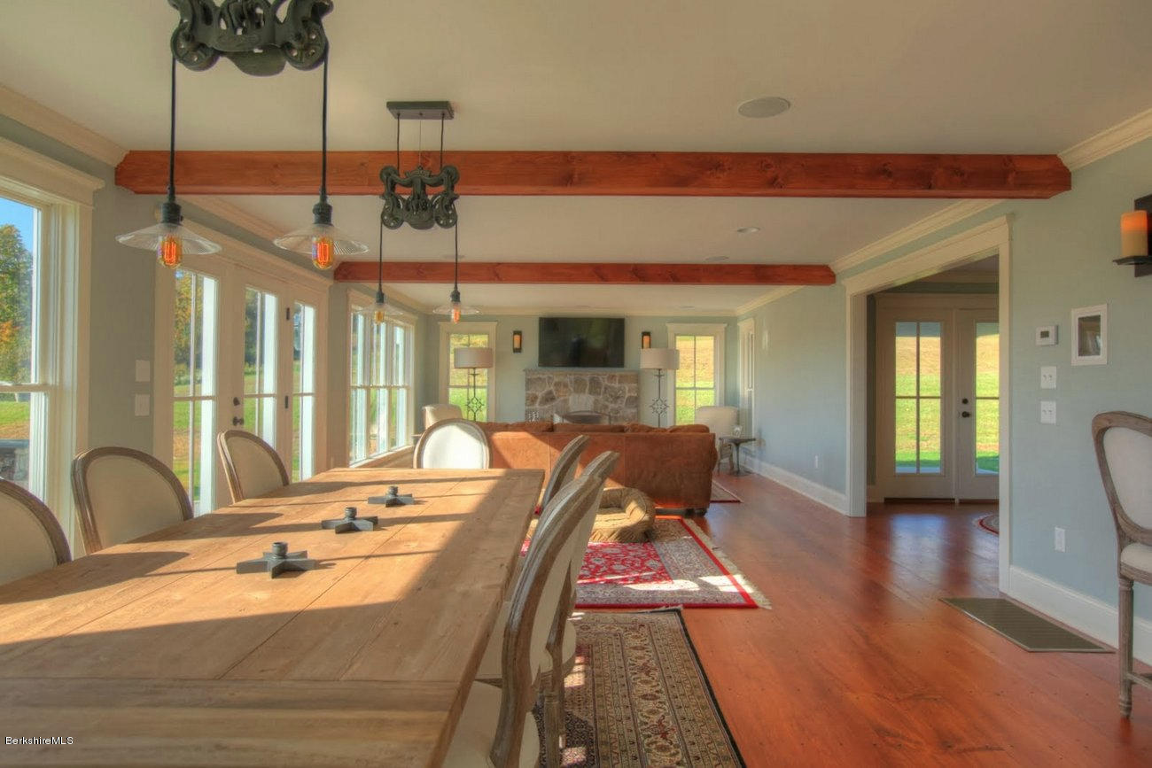 40 Viets Road Sandisfield, MA 01255 - Photo 14 of 92 a view of a dining room with furniture window and wooden floor