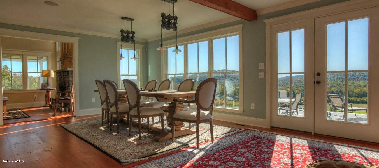 40 Viets Road Sandisfield, MA 01255 - Photo 59 of 92 a view of a dining room with furniture window and wooden floor