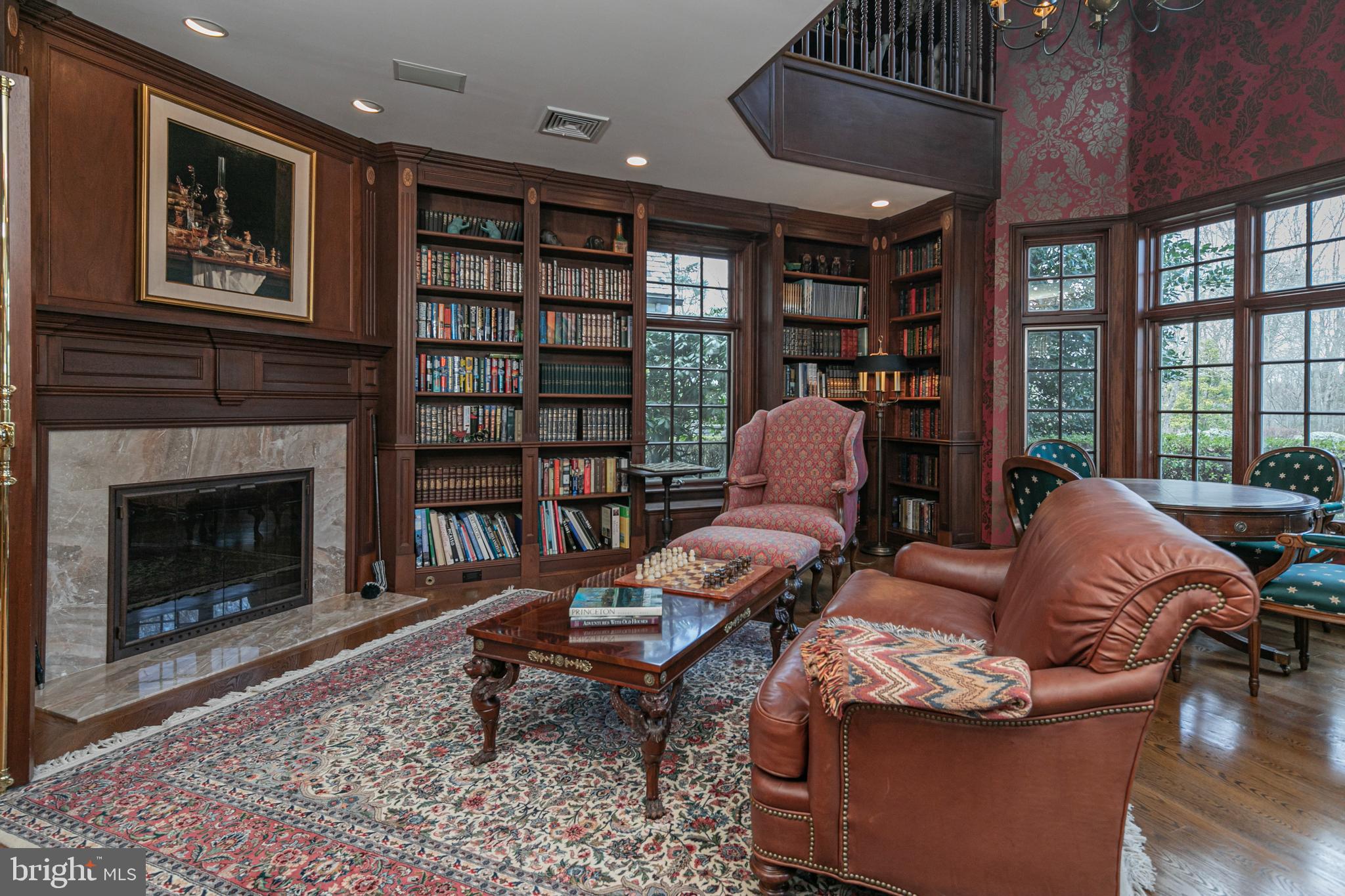 82 Aunt Molly Road Hopewell, NJ 08525 - Photo 18 of 55 a living room with furniture a rug and a fireplace