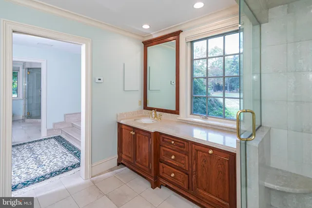 a view of staircase with flat screen tv