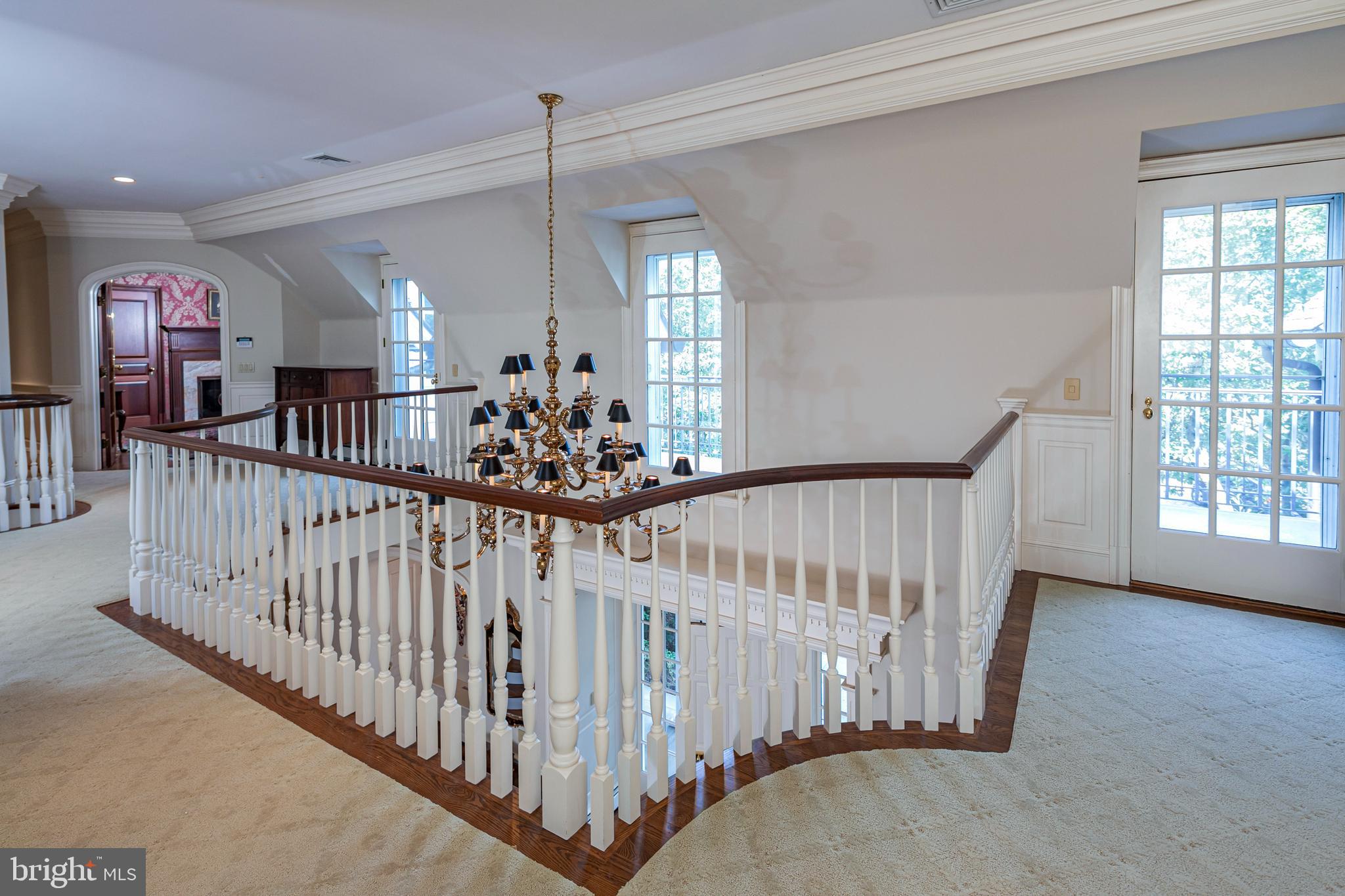 82 Aunt Molly Road Hopewell, NJ 08525 - Photo 22 of 55 a view of staircase with flat screen tv