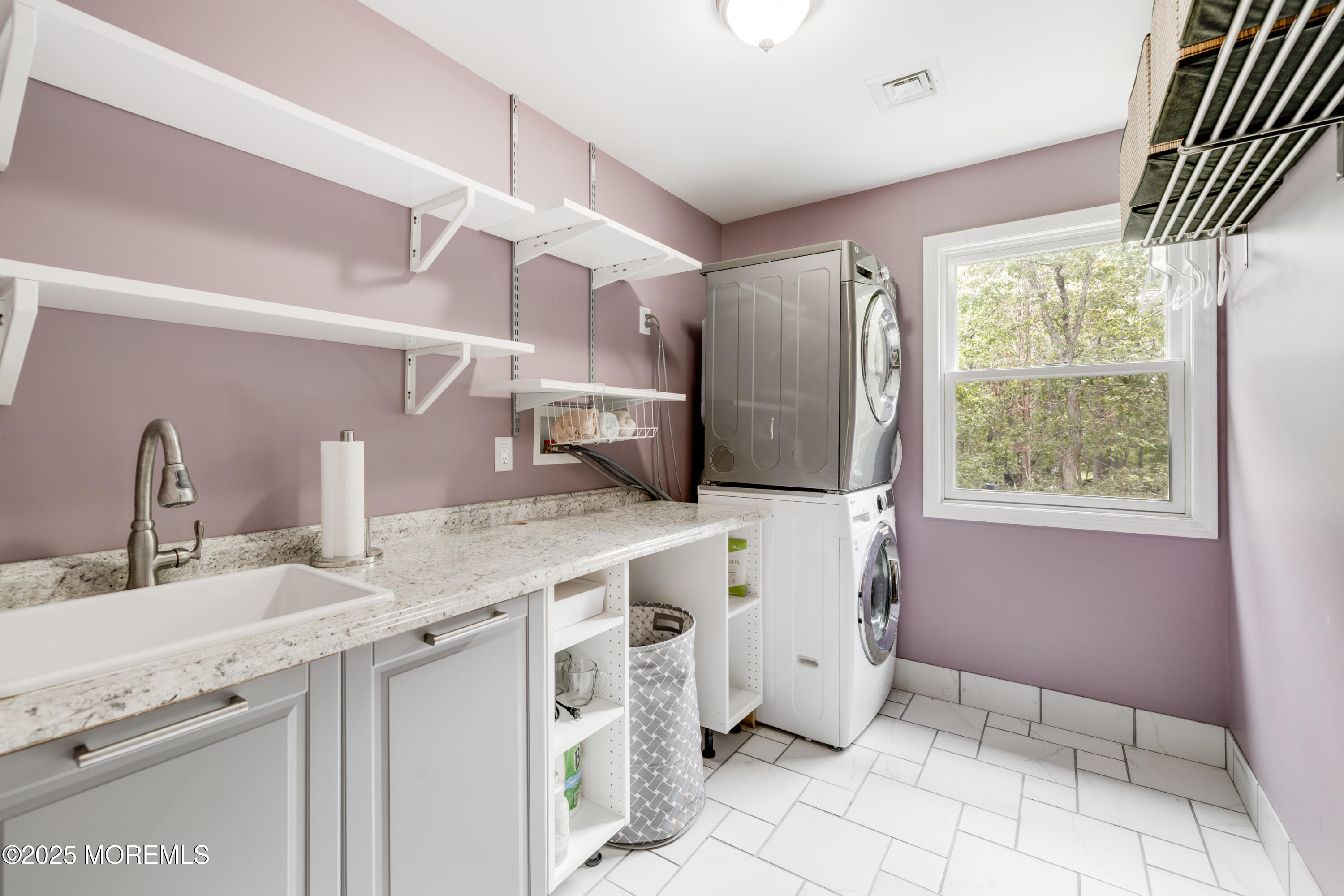 501 Newtons Corner Road Howell, NJ 07731 - Photo 24 of 29 a spacious bathroom with a granite countertop sink a mirror and a vanity