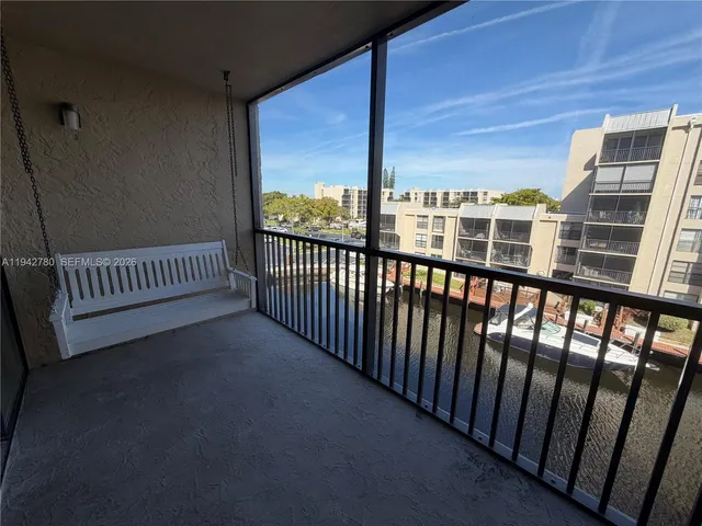 a view of city from balcony