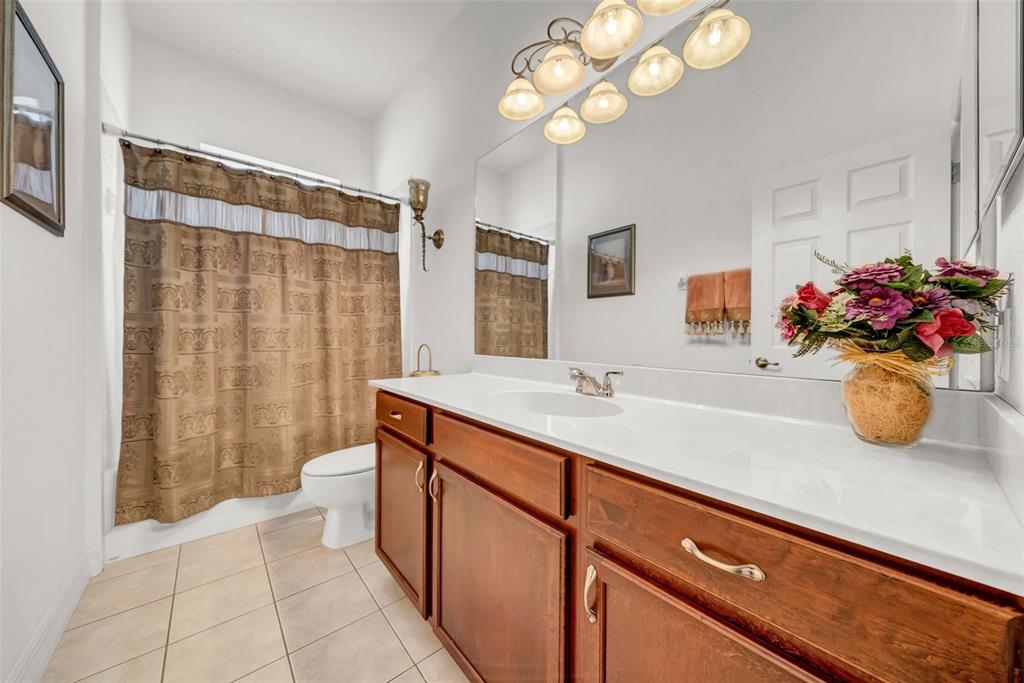 10177 Deer Street Spring Hill, FL 34608 - Photo 39 of 73 a bathroom with a sink a vanity and a mirror
