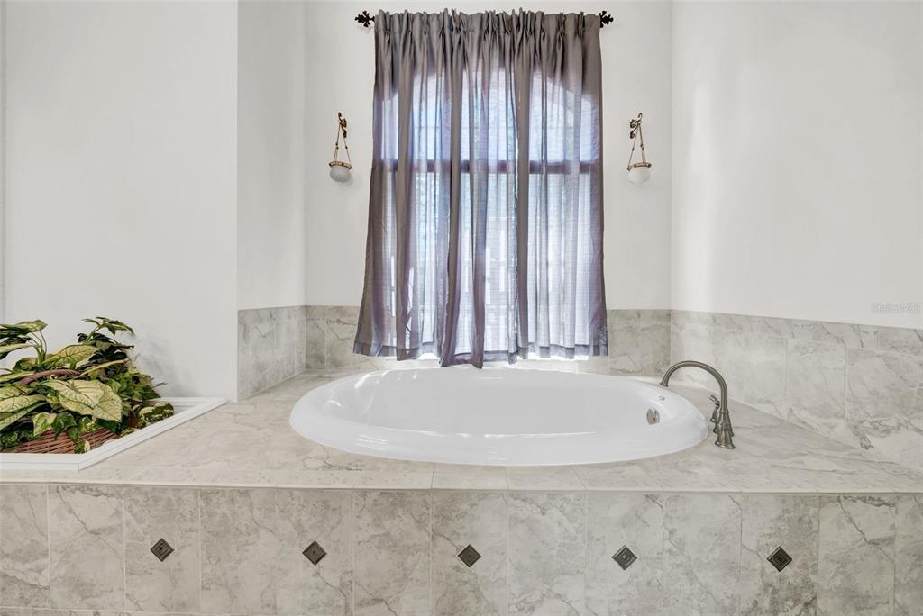 10177 Deer Street Spring Hill, FL 34608 - Photo 40 of 73 a bathroom with a granite countertop sink and a bathtub