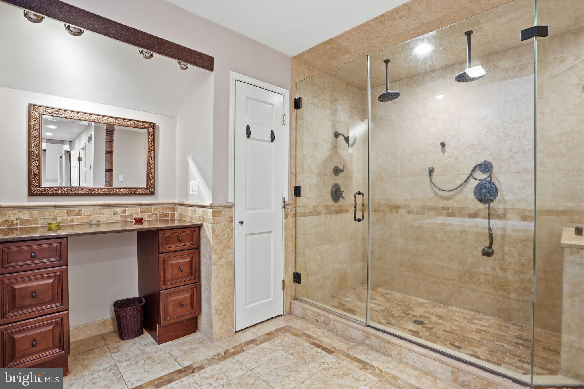 244 Mathers Road Ambler, PA 19002 - Photo 49 of 96 Elegant bathroom with glass shower enclosure.