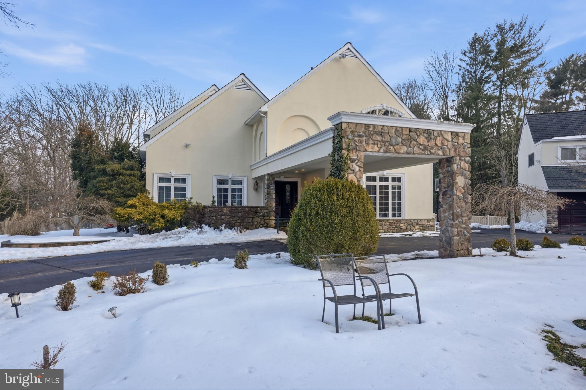 244 Mathers Road Ambler, PA 19002 - Photo 5 of 96 Elegant home nestled in a winter landscape.