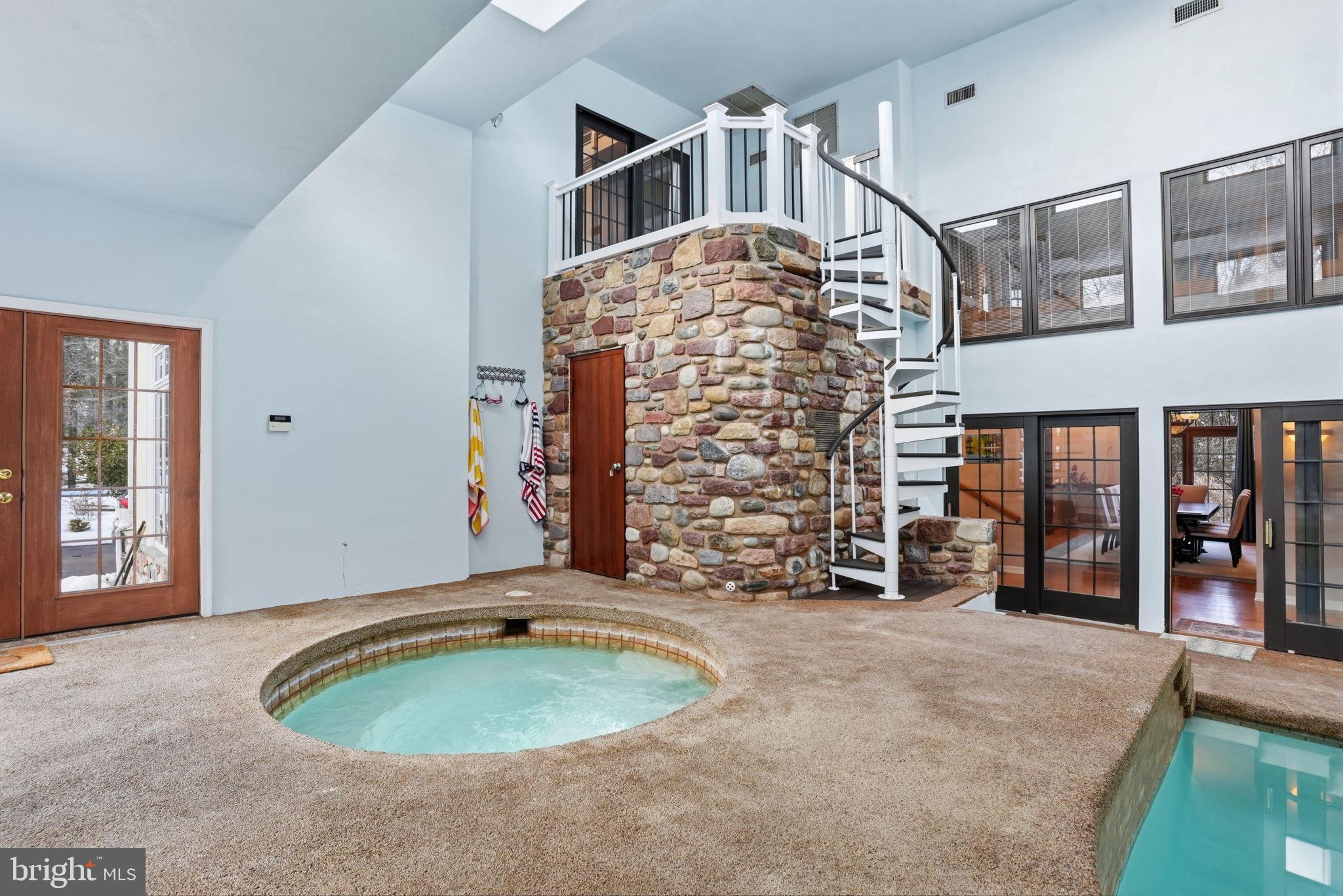 244 Mathers Road Ambler, PA 19002 - Photo 67 of 96 Indoor oasis with spiral staircase and spa.