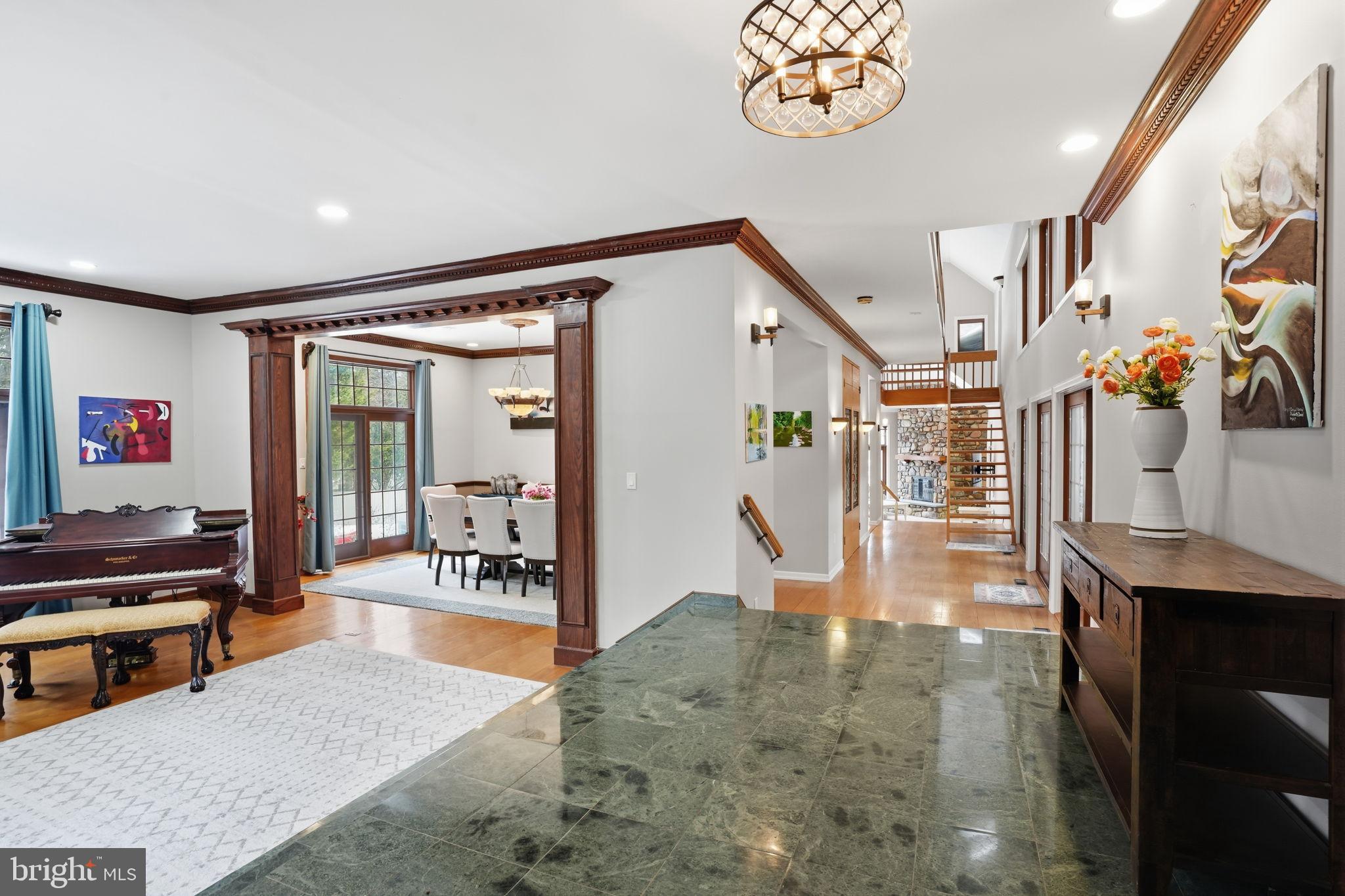244 Mathers Road Ambler, PA 19002 - Photo 7 of 96 Elegant foyer with rich wood accents.