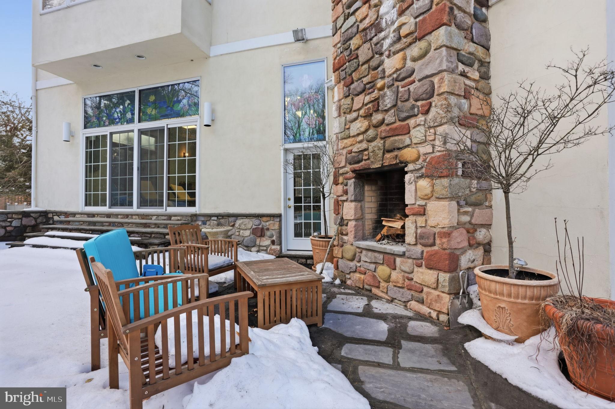 244 Mathers Road Ambler, PA 19002 - Photo 85 of 96 Charming outdoor retreat with stone fireplace.