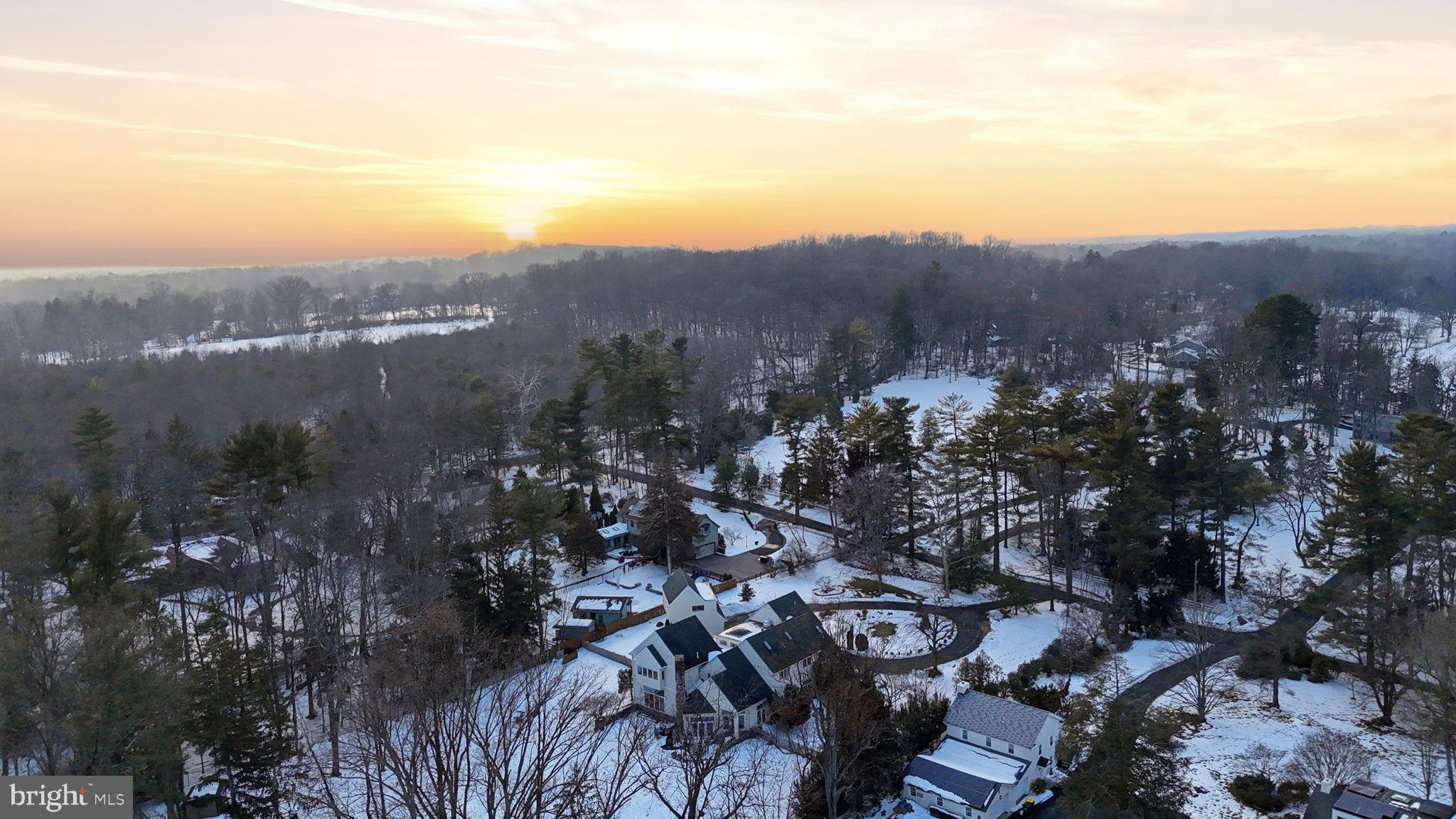 244 Mathers Road Ambler, PA 19002 - Photo 94 of 96 Serene winter sunset over a tranquil landscape.