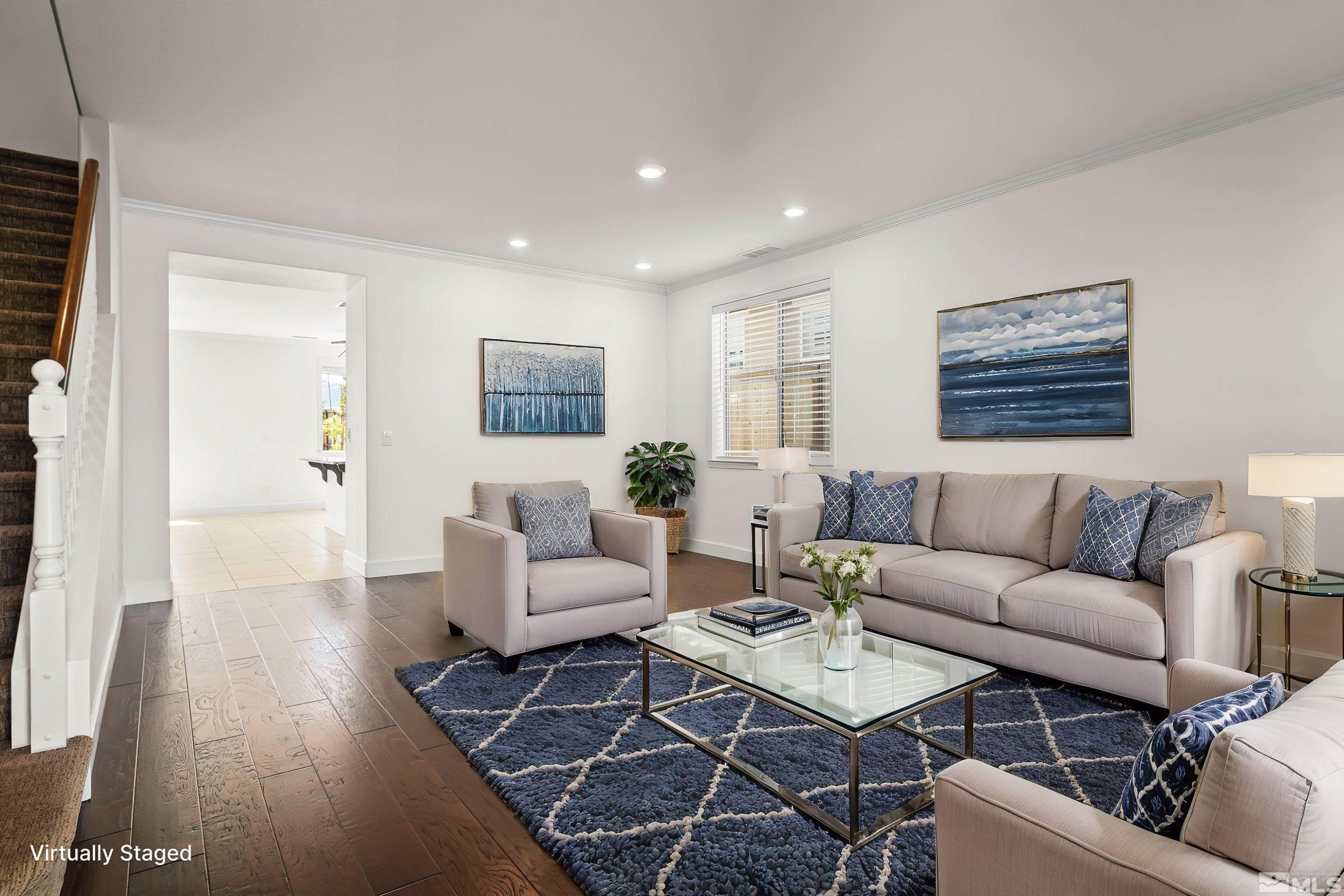 1475 Heavenly View Trail Reno, NV 89523 - Photo 3 of 33 a living room with furniture and wooden floor