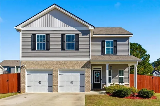 a front view of a house