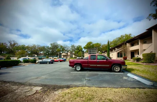 a car parked in front of a house