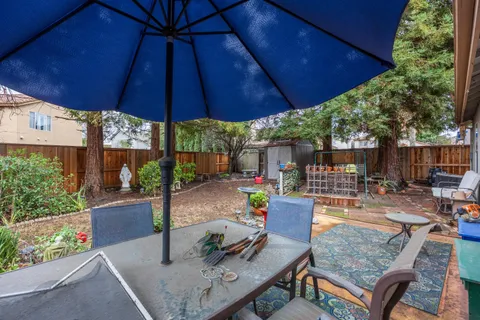 a outdoor view with a sitting space