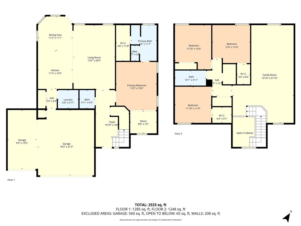 6201 Elephant Butte Drive Waco, TX 76708 - Photo 39 of 40 a picture of a kitchen with refrigerator and mirror