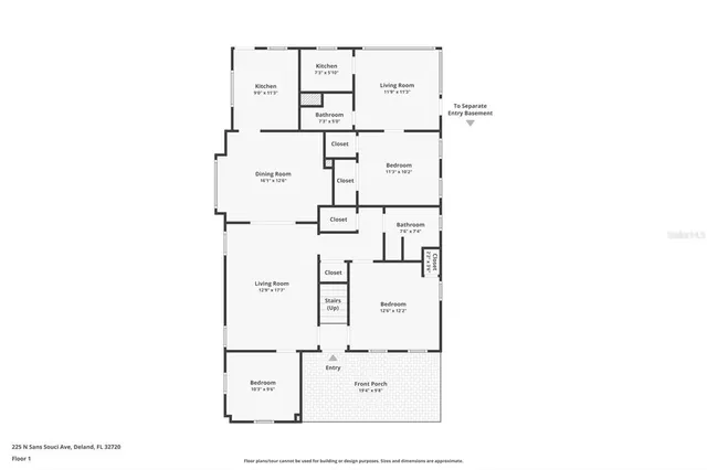 $420,000 | 225 North Sans Souci Avenue, Deland, FL 32720