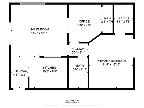 $1,200 | 3423 McCormick Boulevard, Unit 202, Bullhead City, AZ 86429