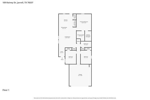 $215,000 | 109 Rainey Drive, Jarrell, TX 76537