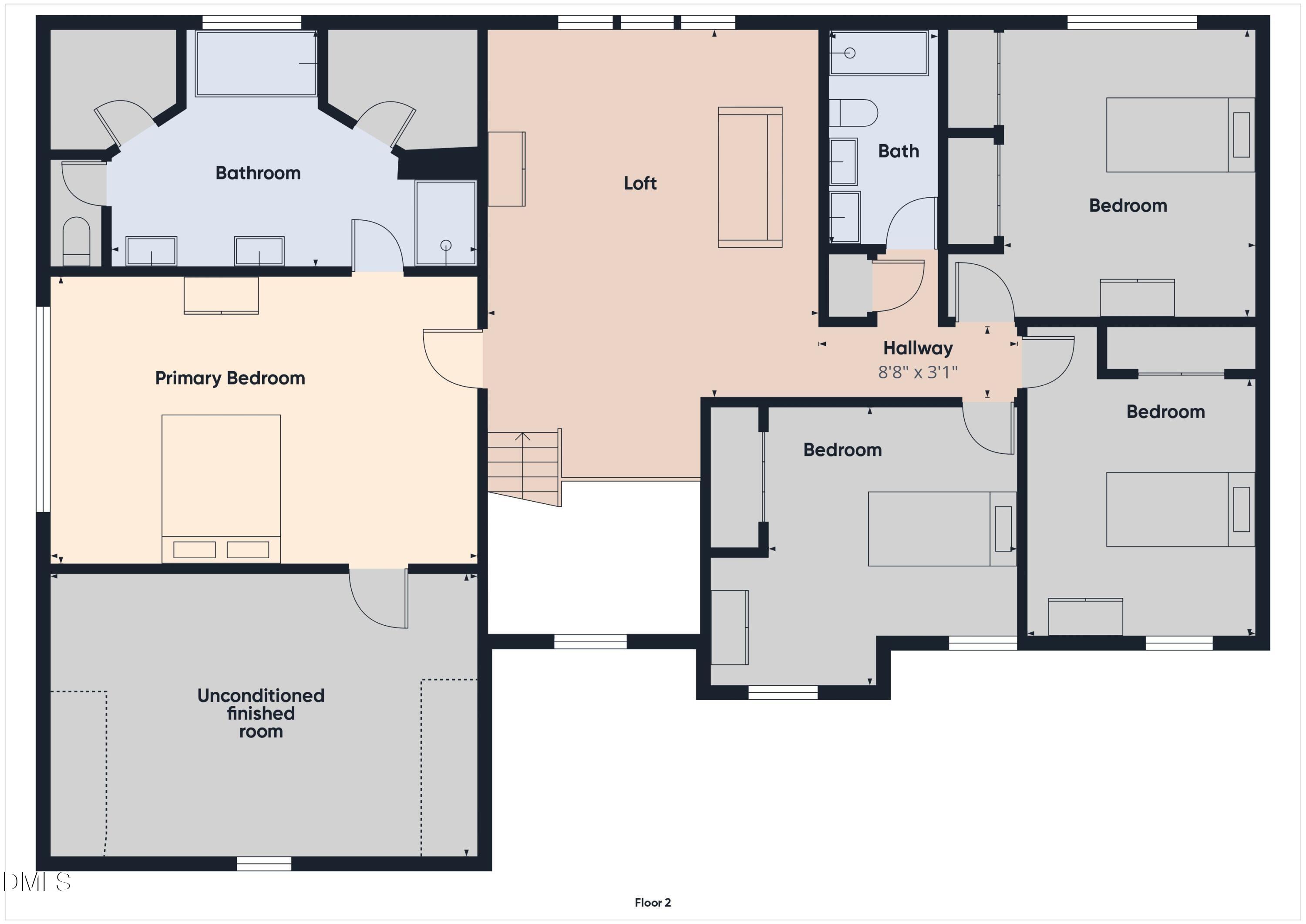 6 Upton Court Durham, NC 27713 - Photo 42 of 42 Floor plan 2