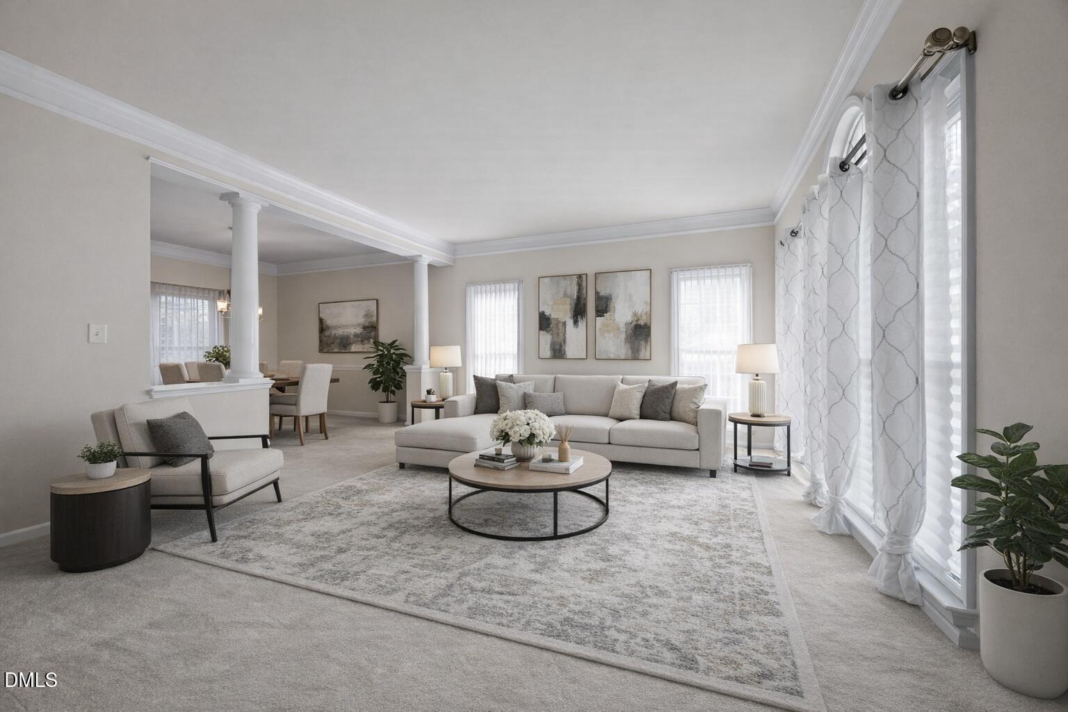 6 Upton Court Durham, NC 27713 - Photo 5 of 42 Living room staged