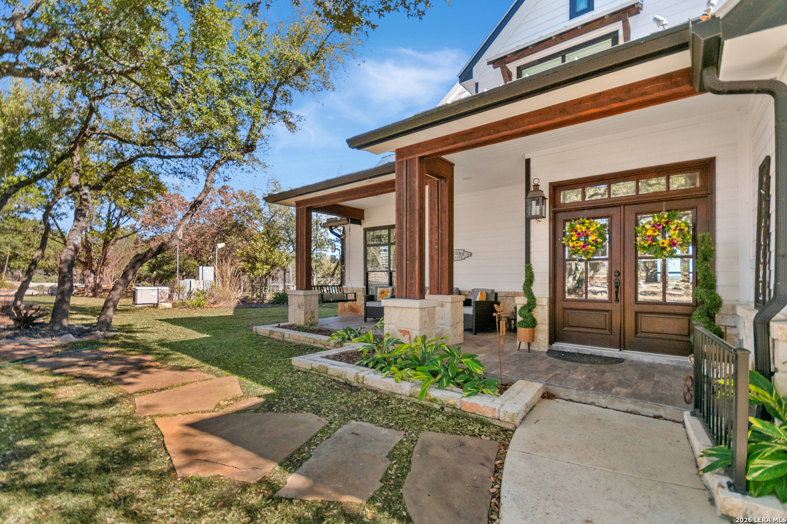 292 Fossil Ridge Boerne, TX 78006 - Photo 59 of 144 front view of a house with a yard