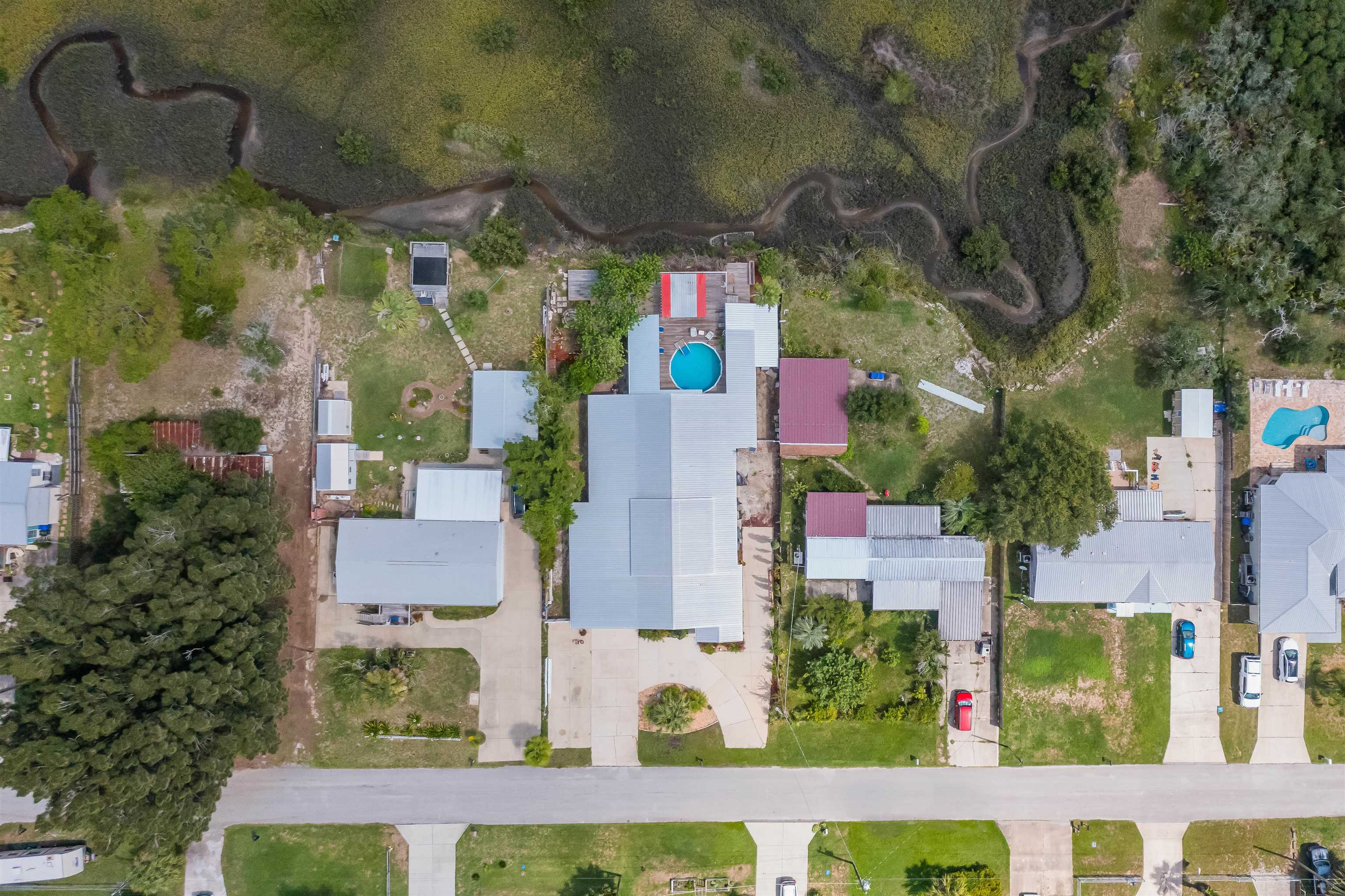 248 Majorca Road St. Augustine, FL 32080 - Photo 44 of 48 an aerial view of a house with a yard