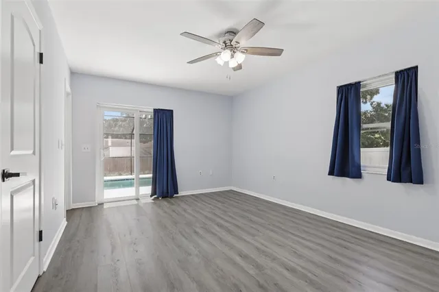 a view of livingroom with furniture and wooden floor