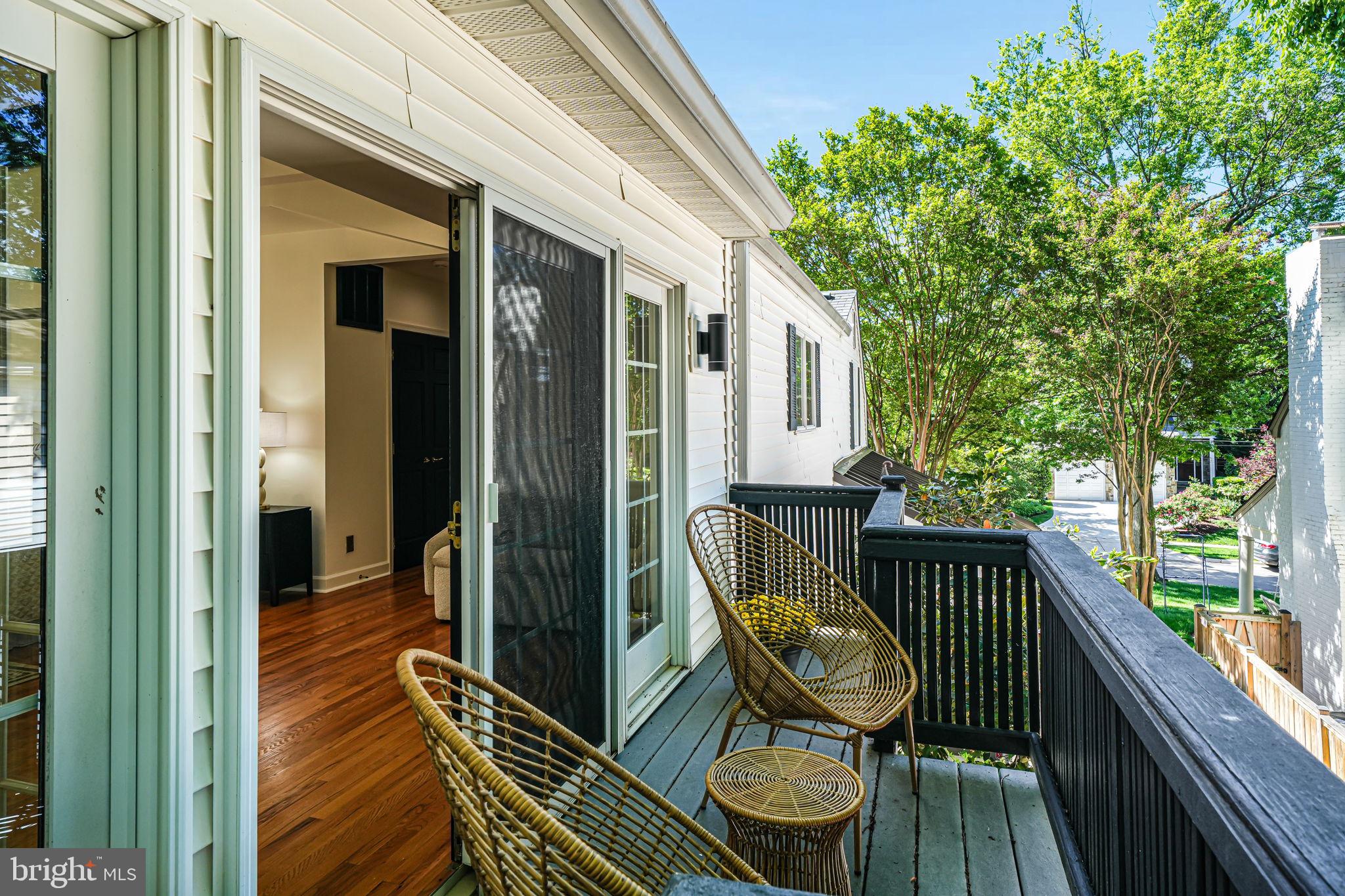 4817 Chevy Chase Boulevard Chevy Chase, MD 20815 - Photo 37 of 78 Romeo & Juliet Private balcony from primary suite