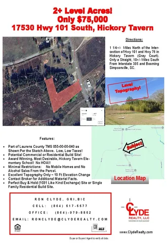 $75,000 | 17530 South 101st Highway, Columbia, SC 29209