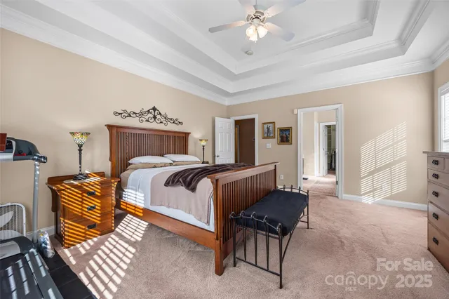 a bed room with a bed and a couch