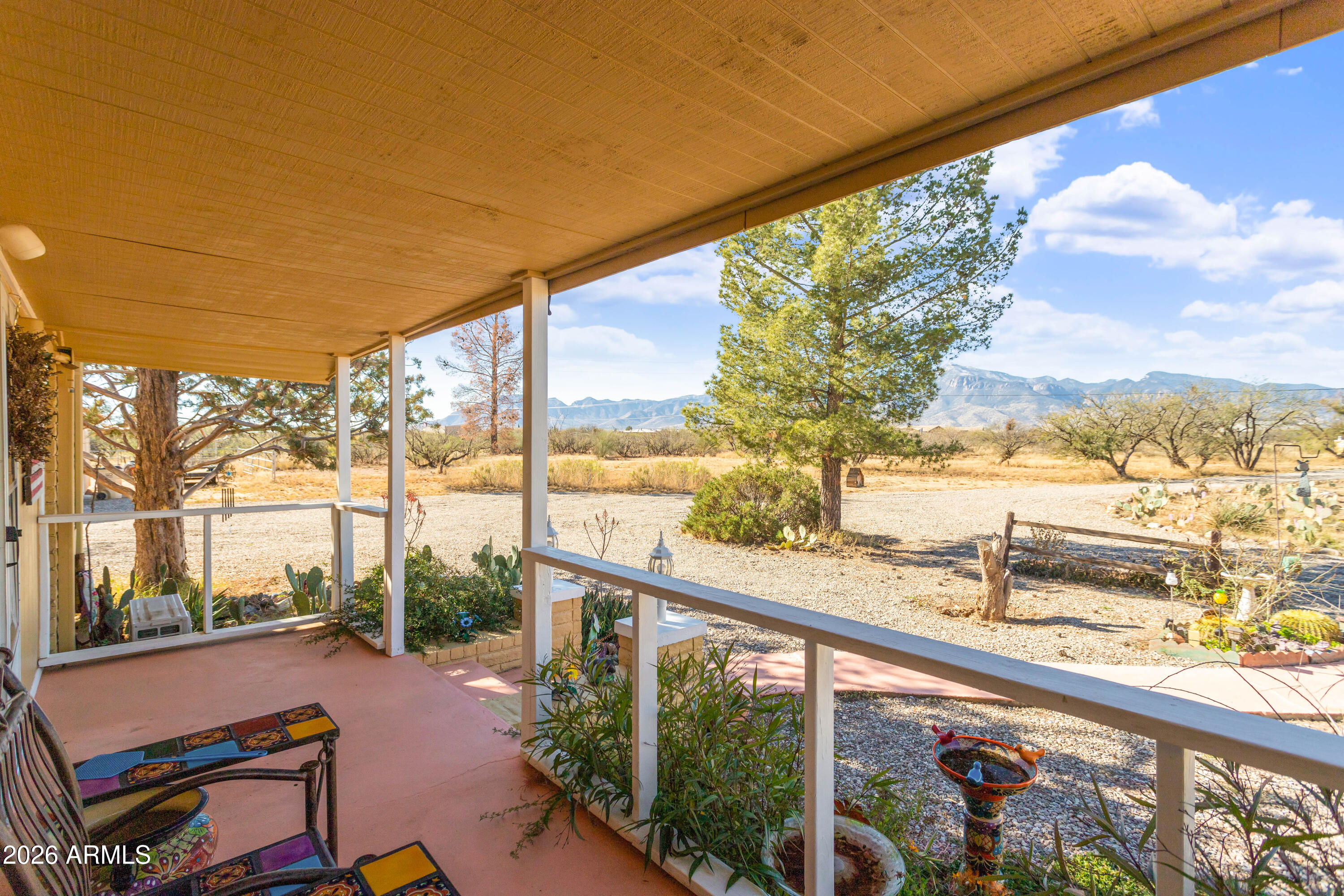 5681 South Moson Road Hereford, AZ 85615 - Photo 8 of 47 a view of roof deck with mountain view and sitting space